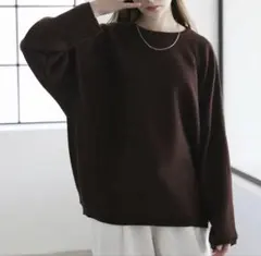 12ゲージミラノリブ ドルマンニット ブラウン ★★11/7まで限定出品!★★