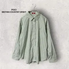 POLO BRITISH COUNTRY SPIRIT ストライプシャツ　LLのサムネイル