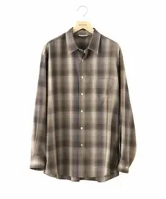 AURALEE / SUPER LIGHT WOOL CHECK SHIRT