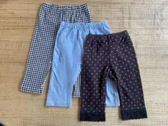 UNIQLO 七分丈レギンスパンツ 他 ３枚セット　100㎝