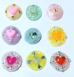 【おまけ付き】ぷっくりハンドメイド 手作り シール 9枚