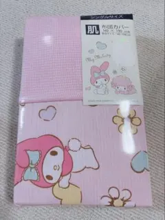 新品】掛けふとんカバー マイメロディのいちご色のリボンデザイン