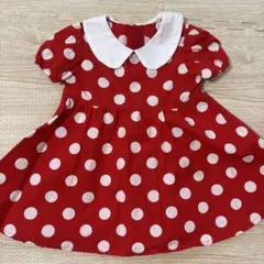 ハンドメイド　ミニーちゃん風ワンピース