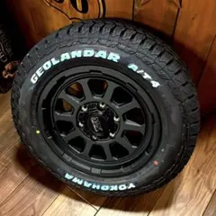 ハイエース⭐️車検対応⭐️ヨコハマAT4⭐️215/65R16⭐️マットブラックのサムネイル