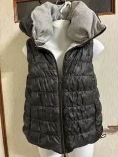 新品☆ グレー＆迷彩　リバーシブル　ダウンベスト