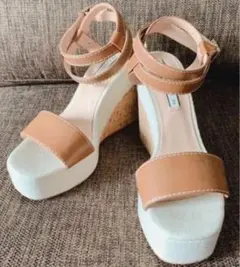 ZARA ウエッジソールサンダル　39