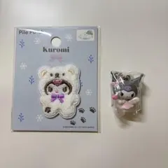 サンリオ　クロミ　パイルワッペン　スノー　天使　夢見るエンジェルスイング　ガチャ