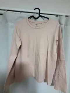 UNIQLO Mサイズ ピンク 長袖Tシャツ