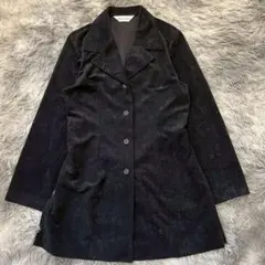 美品✨【Albaro Tarfe】 ブラック スウェードジャケット M ロング丈