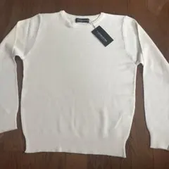 CADORNAFIORE ホワイト 長袖ニット トップス M
