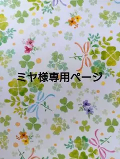 ミヤ様専用ページ