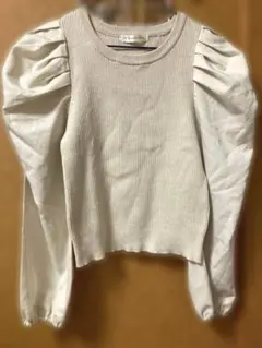 ★MAJESTIC LEGON パワショル切替ニットトップス★