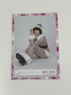 藤吉夏鈴 サンタ2024 生写真 ヒキ - メルカリ