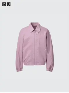 UNIQLO U ジップアップブルゾン M パープル ユニクロユー