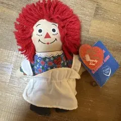 Raggedy Ann ぬいぐるみ 85周年記念 タグ付き