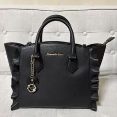 【美品】Samantha Vega ハンドバッグ サマンサベガ　黒　フラッター
