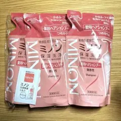 【新品未使用】MINON 薬用ヘアシャンプー つめかえ用 3個セットのサムネイル