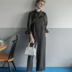 BONLECILL noir シアーボレロ＆キャミソールパンツドレス