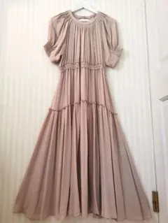 極美品✨ココディール レースディテールプリーツワンピース 2026SS オフ M 極美品✨ココディール レースディテールプリーツワンピース 2026SS