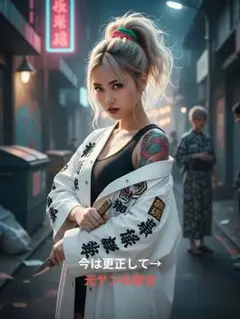 【現品限り！】【2枚セット】【AI作成写真L判サイズ】理想の彼女 元ヤン 浴衣