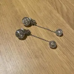 クリスタルビーズ ドロップイヤリング