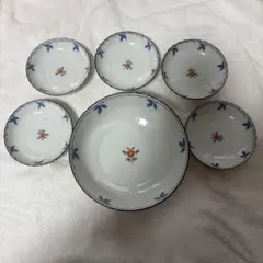 橘吉　花柄陶磁器食器セット 6点