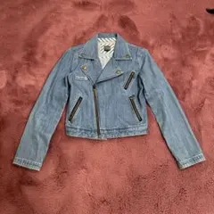 【美品】volcom デニムライダースジャケット　ジージャン