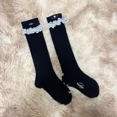 familiar 紺色 レース付きキッズ靴下 19〜21cm 未使用