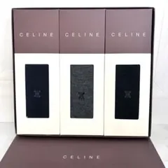 【2セット有り◎】CELINE メンズ靴下 ソックス マカダム柄 25cm