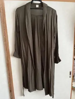 Ray Cassin オリーブ色ロングシャツワンピース