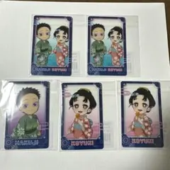 鬼滅の刃　花火大会　アクリルクリアカード　5枚セット