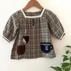 petit jam プチジャム チェック チュニック トップス 100
