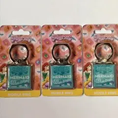 新品 3個セット ディズニーアリエル モバイルリング 穴が持ち手やスタンドになる