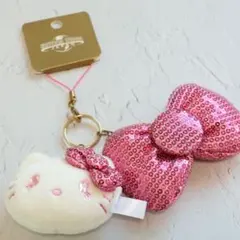 【超激レア・入手困難】コラボ USJ限定 ハローキティ 根付 スパンコール