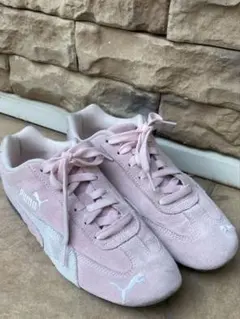 Puma スピードキャット ピンク スエード スニーカー