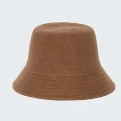 UNIQLO ウールバケットハット S/M ブラウン