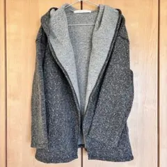 【レディース】Ray Cassin レイカズン フード付きポンチョ グレー M