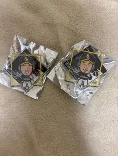 福岡ソフトバンクホークス 杉山一樹 缶バッチ2点セット