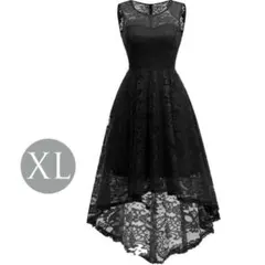 パーティードレス ドレス レディース かわいい ロング おしゃれ 結婚式 黒