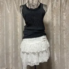 森ガール ウィッシュコア 水玉 ドット バレエコア フリル 姫ギャル Y2K