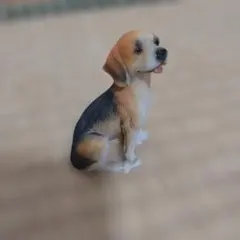 ビーグル犬の置物 小型　毛並みリアル