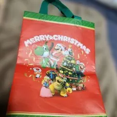 【非売品】スーパーマリオ クリスマス 不織布バッグ エディオン ノベルティ