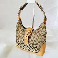 美品COACH ワンショルダーバッグ　ソーホー　シグネチャー柄　y2k