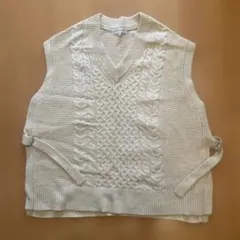 SEASON REASON Vネックニットベスト LL