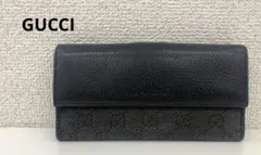 GUCCI グッチ GG長財布 ブラック メンズ