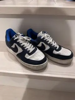 NIKE AIR FORCE 1 ネイビー ホワイト スニーカー
