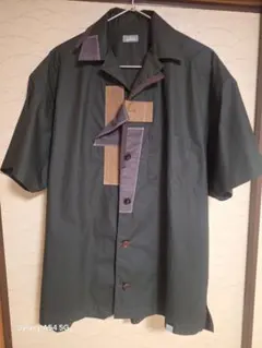 美品！22SS kolor BEACON 半袖シャツ 人気のダークグリーン！