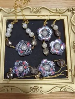 ハンドメイド　アクセサリー3点セット