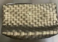 ヘレンカミンスキー メタリックゴールド 編み込み ポーチのサムネイル