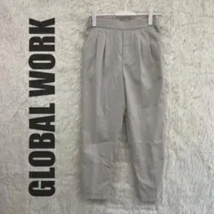 【GLOBAL WORK】ワークパンツ（M）ベージュ　カジュアル　オフィス